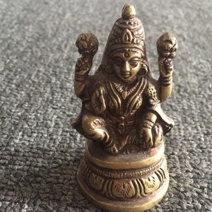 Hindu deity bronze statue